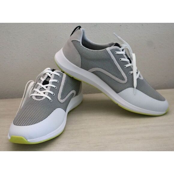 Vince Camuto Men's Sz 10M White/Nimbus 2-Tone Emmitt Mesh Sneakers - Picture 2 of 11